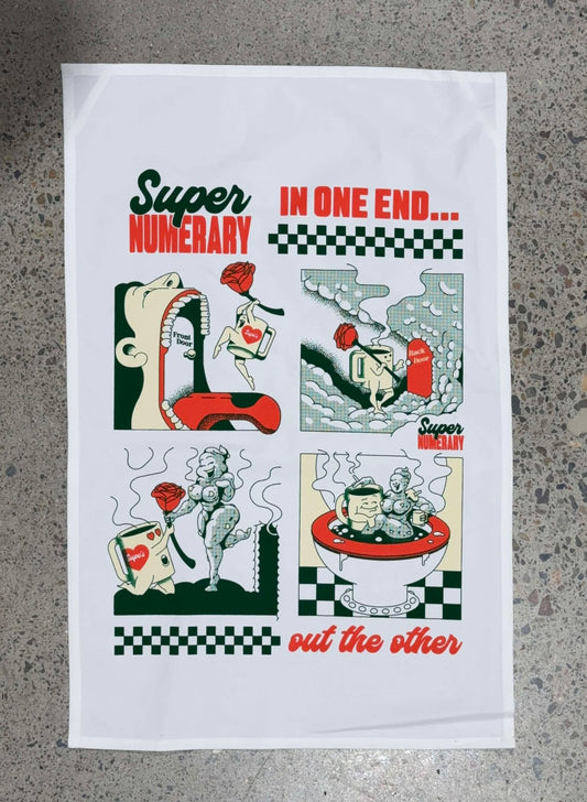 Supe's x Bakedlab - tea towel