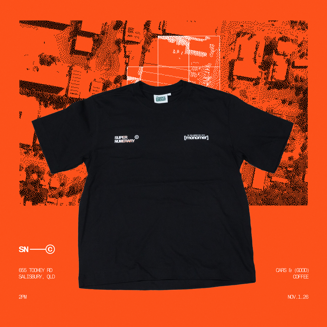 SUPE'S x MONOMER - Cars & (Good) Coffee Tee